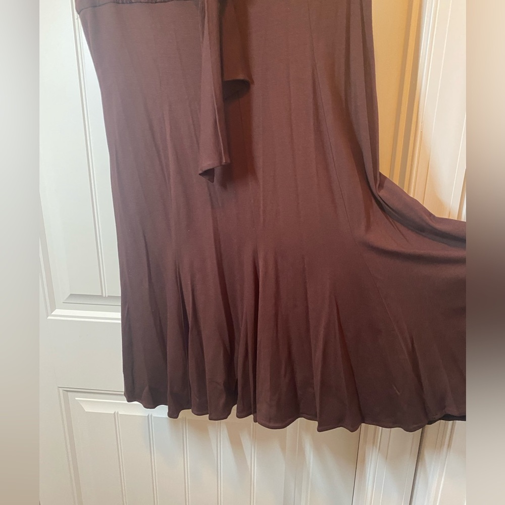 Talbots Women Dress Flare Bottom Front Tie - Picture 4 of 7
